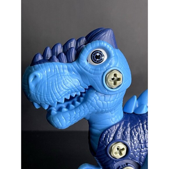 Set Of 3 Dinosaur Building Toys - Blue Orange & Green - Educational & Fun For Ki - Picture 10 of 15